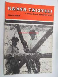 Kansa Taisteli 1967 nr 5, sis. seur. artikkelit;  Ale Rivinoja - Tuli lakkasi -yhteys otettiin, Tauno Pukka - Panssarivaunuja tuhoamassa Summan rintamalla, Armas