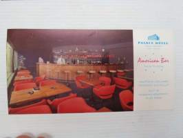 Palace Hotel American Bar -postikortti