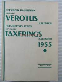 Helsingin kaupungin kunnalisverotus kalenteri 1955, vuoden 1954 tuloista