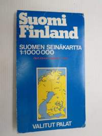 Suomi Finland Suomen seinäkartta 1 : 000 000