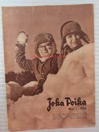 Joka Poika 1956 nr 1, Jääkiekko kovien poikien peli, Joka pojan liitto, ym,Katso sisältö kuvista tarkemmin.
