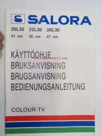 Salora 20L30, 22L30, 26L30 color-TV, väritelevisio -käyttöohjekirja