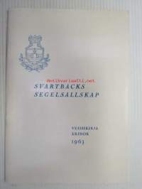 Svartbäcks Segelsällskap vuosikirja / årsbok 1963