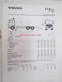 Volvo F12 6x2 S-teli -tekniset tiedot, esite