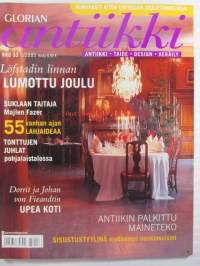 Glorian Antiikki 6/2005 nr 53 - antiikki, taide, design, keräily. Tässä lehdessä mm. : Sisustustyylinä myöhempi uusklassismi. Löfstadin linnan lumottu joulu.