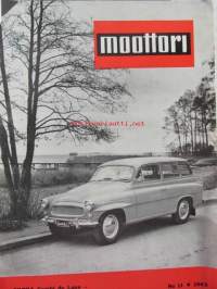 Moottori 1963 nr 11, sis. mm. seur. artikkelit / kuvat / mainokset; Kannessa Skoda kombi De Luxe, Osmo Kalpala testaa Hillman IMP, Isät Pojat ja nopeat äidit,