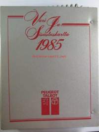 Peugeot Väri- ja sisustuskartta 1985 - Peugeot Talbot