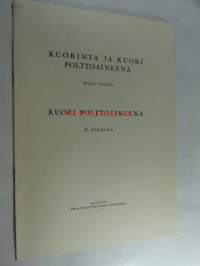 Kuorinta ja kuori polttoaineena - Rolf Wilen käännös kirjoituksesta Paperi ja Puu B:ssä 1950 nr 11 s. 352-3, Kuori polttoaineena H. Wiklund käännös