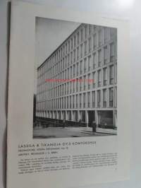 Lassila & Tikanoja Oy:s kontorshus Helsingfors Södra Esplanadg. nr 18, särtryck ur arkitekten 1936 nr 3