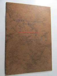 Kuivan sahatavaran halkaisu, eripainos aikakauslehti Suomen Puu 1936 nr 6