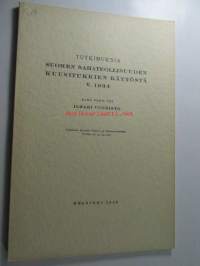 Tutkimuksia Suomen sahateollisuuden kuusitukkien käytöstä v.1934, eripainos aikakauslehti Suomen Paperi ja Puutavaralehden nr 22,23,24  1935