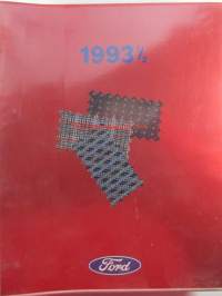 Ford Escort Väri- ja verhoiluopas 1993 1/2