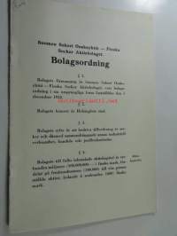 Suomen Sokeri Osakeyhtiö - Finska Socker Aktiebolaget Bolsgsordning