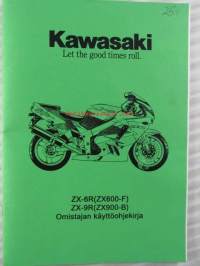 Kawasaki ZX-6R(ZX600-F) / ZX-9R(ZX900-B) - Omistajan käyttöohjekirja