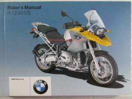 BMW R 1200 GS Rider's Manual - ( Omistajan käsikirja englanniksi. ) Koko 11 x 15 cm
