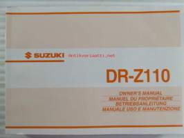 Suzuki DR-Z110 Owner's Manual - Omistajan käsikirja