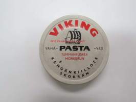 Viking Pasta tummanruskea -kenkälankkirasia, metallia