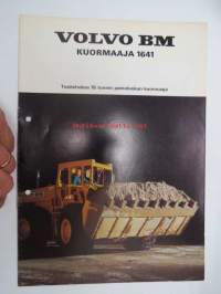 Volvo BM 1641 kuormaaja -myyntiesite