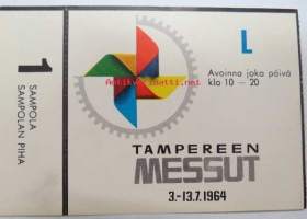 Tampereen Messut 1964 / Asavisio -pääsylippu