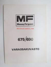 Massey Ferguson 675/690 traktori -varaosakuvasto / tractor parts catalogue