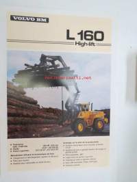 Volvo BM L160 High-lift kauhakuormaaja -myyntiesite