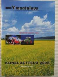 Y maatalous Koneluettelo 2002