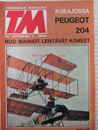 Tekniikan maailma 1965 nr 14, Aivan tavallinen 14W Hi-Fi vahvistin - osaluettelo ja likimääräiset hinnat, Keskuslämmitys, Koeajossa Peugeot 204, Maastoajoa... ym.