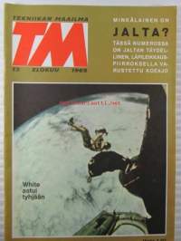 Tekniikan maailma 1965 nr 13,  elokuu sis. mm. seur. artikkelit / kuvat / mainokset;   TM-kesäkokeilua - Flymo ruohonleikkuri ja Tukialus Metos-Delfin, Koekuvissa