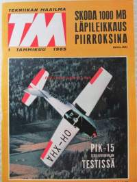 Tekniikan maailma 1965 nr 1, sis. mm. seur. artikkelit / kuvat / mainokset; Mikropiirejä kohti, Kierr/min kytkentäkaavio ja osaluettelo, U-pohjainen - 5