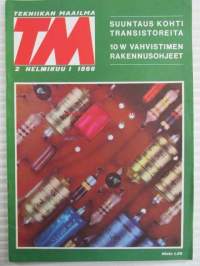 Tekniikan Maailma 1966 nr 2, sis. mm. seur. artikkelit / kuvat / mainokset; Koeajossa Renault R 10 Major, Koekuvaus Elmo 8-TL 6 esittelyssä erilainen