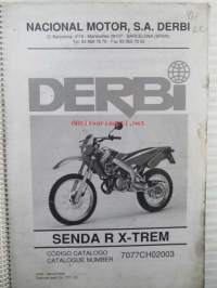 Derbi Senda R X-TREM, Catalogue number 7077CH02003  - Varaosaluettelo