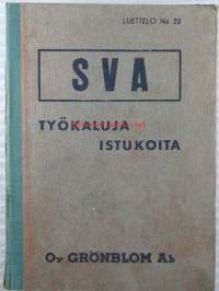 SVA Työkaluja istukoita, luettelo nr 20 - Skandinaviska Verktygsfabriks Aktiebolaget