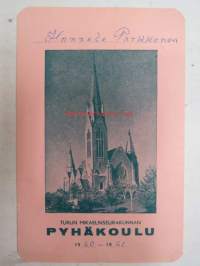 Turun MIkaelinseurakunta, pyhäkoulupassi 1960-61