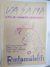 Vasama - Etelä-Hämeen joukkojen Rintamalehti 1960 nr 1 - 