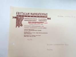Friitalan Nahkatehdas Oy, Ulvila, 26.5.1944 -asiakirja