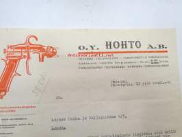 Oy Hohto Ab, Helsinki, 13.6.1940 -asiakirja