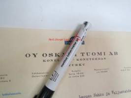 Oy Oskari Tuomi Ab, Turku, 31.5.1950 -asiakirja
