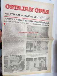 Ostajan opas 1964 nr 4 - Anttilan (Anttila) asiakaslehti, kaikkiin talouksiin aikoinaan jaettu postimyynnin mainosjulkaisu