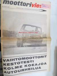 Moottoriviesti 1967 nr 9, sis. mm. seur. artikkelit / kuvat / mainokset; Kestotestit Vlvo 144 S - Wartburg 1000, Taunus 15 M, Tehdasesittely VEB Automobilwerk
