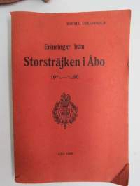 Erinringar från Storsträjken i Åbo 31.10-6.11.1905-Suurlakko Turussa 1905