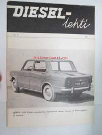 Diesel-lehti 1961 nr 11 -runsas mainoskuvitus työkoneista ja moottoreista ym.