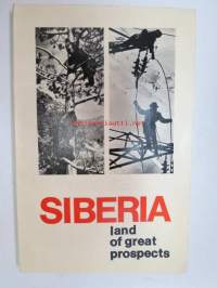 Siberia -  Land of great prospects -neuvostoliittolainen Siperia-kuvaus 