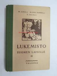 Lukemisto Suomen lapsille II (Kuvitus Rudolf Koivu ja Martta Wendelin, jolta 3 kokosivun värikuvaa)