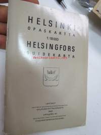 Helsinki opaskartta 1 : 18 000 Helsingfors guidekarta 1965