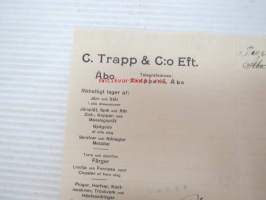 C. Trapp & C:o Eft., Åbo, Turku, 21.9.1901 -asiakirja