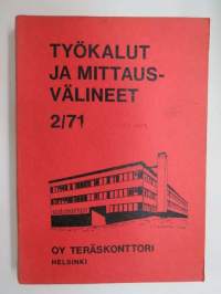 Oy Teräskonttori - Työkalut, mittausvälineet varastoluettelo 1971-tuotekuvasto