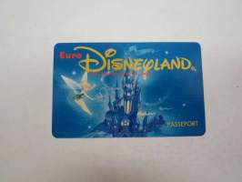 Euro Disneyland Passeport 31.3.1993 -pääsylippu