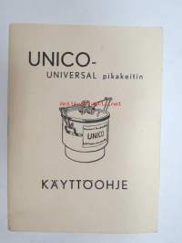 Unico Universal pikakeitin -käyttöohje