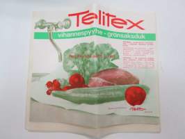Telitex vihannespyyhe - grönsaksduk -käyttämätön, pestävissä oleva pyyhe hygieeniseen ruoanlaittoon