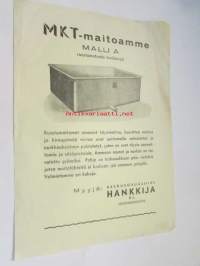 Hankkija MKT-maitoamme malli A -myyntiesite